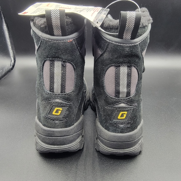 Gap Little Kids Snow Boots Sz 13 Black Grey Yellow 3M Thinsulate Insulation New - Picture 8 of 11